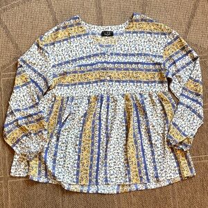 Women’s LTX Floral Blouse, Size Large